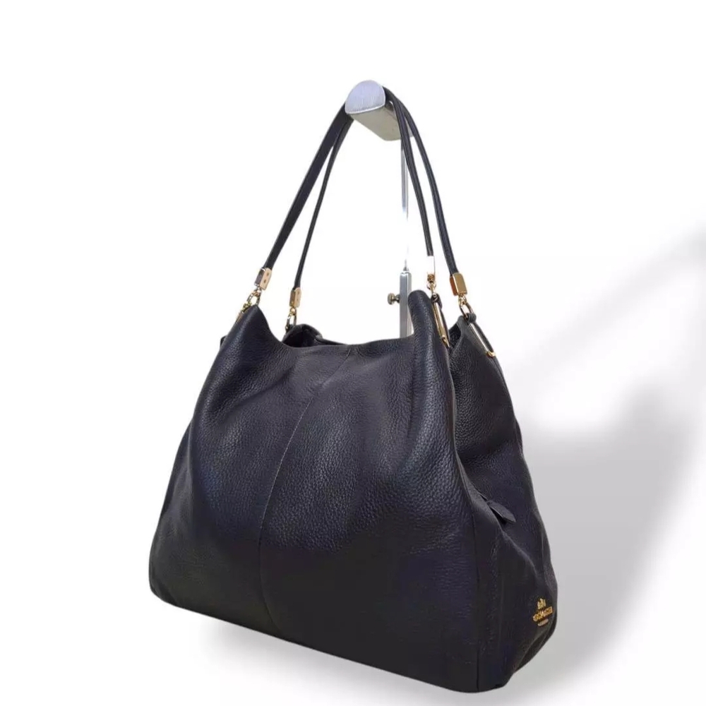 Black Leather Shoulder Bag